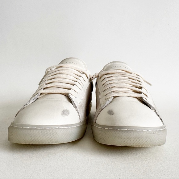 Oliver Cabell Low 1 Off White Leather Suede Sneaker Mens US 7/ Womens 10 EU 40 - Picture 6 of 13